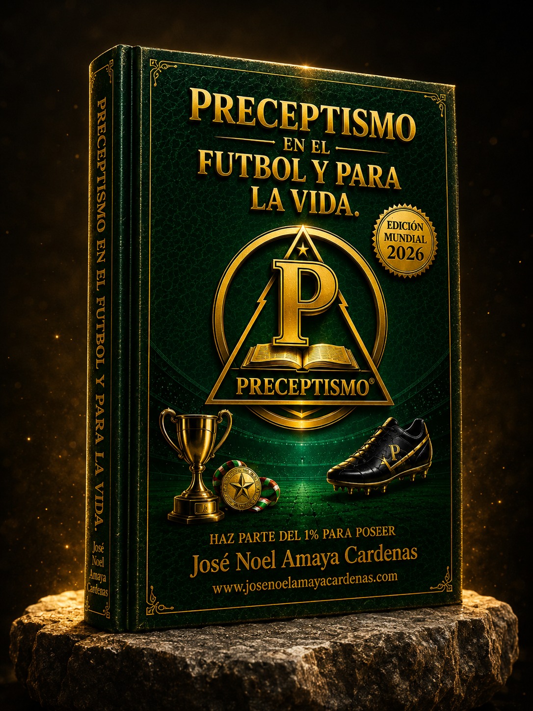 Portada del libro Preceptismo en el Fútbol de José Noel Amaya Cárdenas