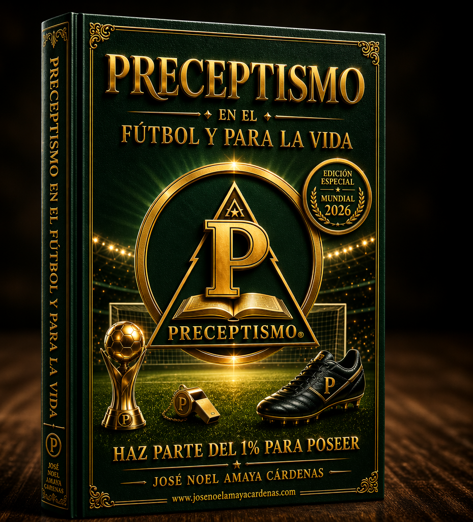 Portada del libro Preceptismo en el Fútbol de José Noel Amaya Cárdenas